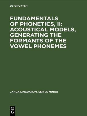 cover image of Fundamentals of Phonetics, II